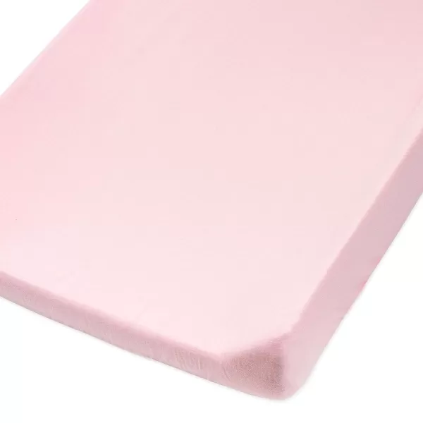 HonestBaby unisex baby Organic Cotton Changing Pad Cover and Toddler Sleepers Bright White One Size US2Piece Rose BlossomPink
