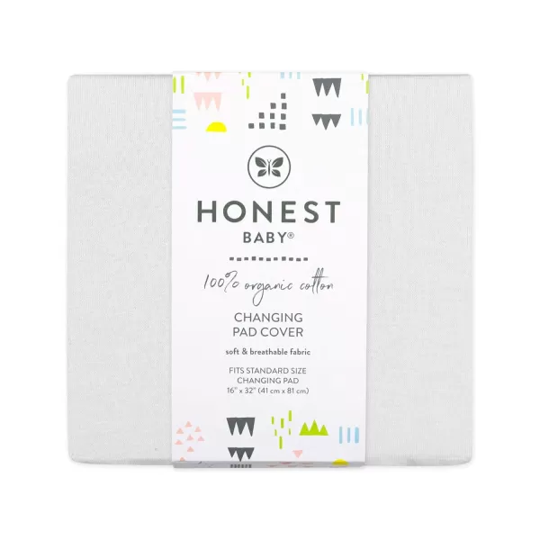 HonestBaby unisex baby Organic Cotton Changing Pad Cover and Toddler Sleepers Bright White One Size USBright White