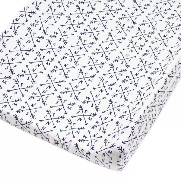 HonestBaby unisex baby Organic Cotton Changing Pad Cover and Toddler Sleepers Bright White One Size USCompass