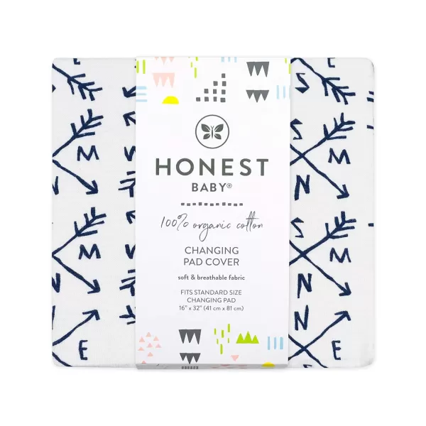 HonestBaby unisex baby Organic Cotton Changing Pad Cover and Toddler Sleepers Bright White One Size USCompass