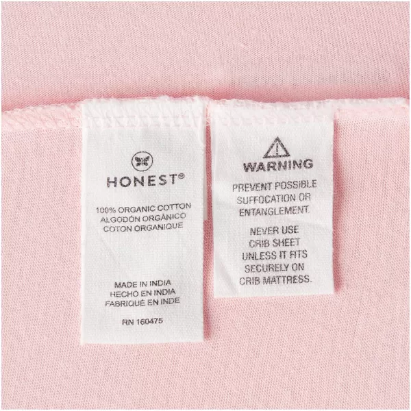 HonestBaby unisex baby Organic Cotton Changing Pad Cover and Toddler Sleepers Bright White One Size USPink Salt
