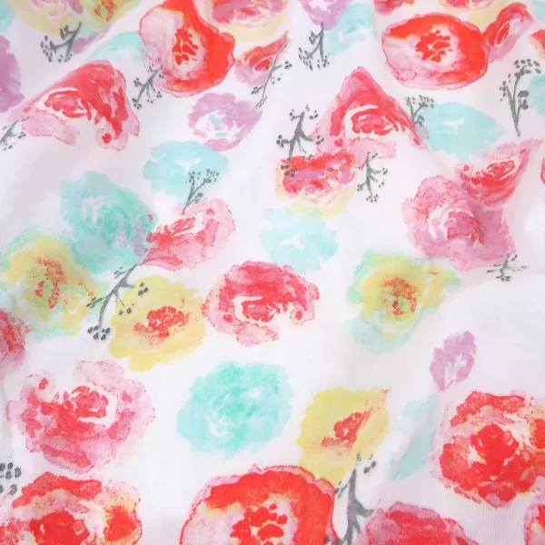HonestBaby unisex baby Organic Cotton Changing Pad Cover and Toddler Sleepers Bright White One Size USRose Blossom