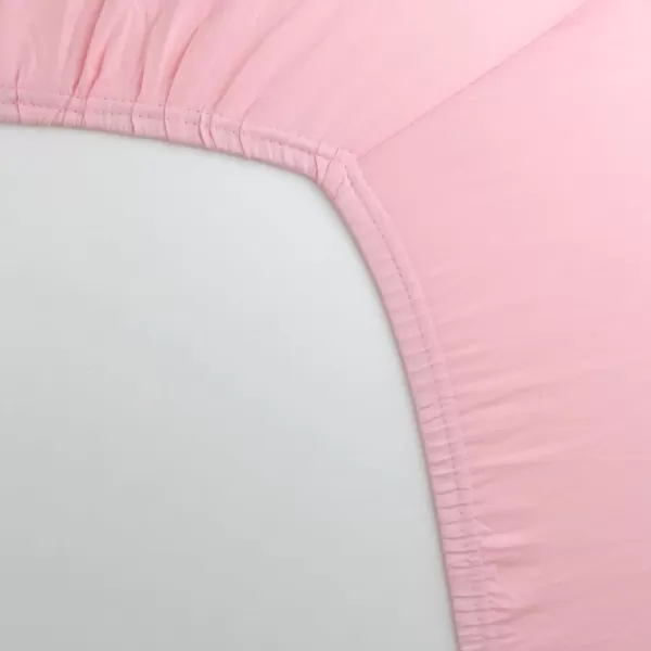 HonestBaby unisex baby Organic Cotton Changing Pad Cover and Toddler Sleepers Bright White One Size USStrawberry Cream
