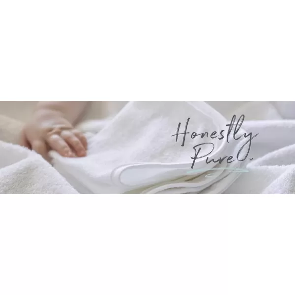 HonestBaby unisex baby Organic Cotton Washcloth MultiPack Winter Accessory Set 5pack Bright White One Size US5pack Bright White