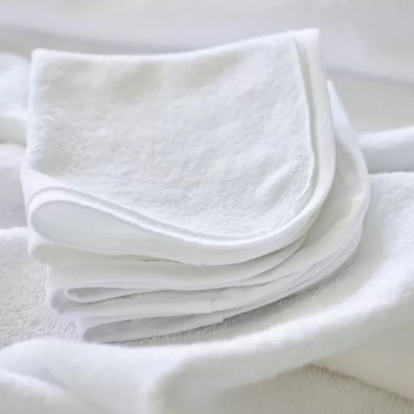 HonestBaby unisex baby Organic Cotton Washcloth MultiPack Winter Accessory Set 5pack Bright White One Size US5pack Honestly Pure White