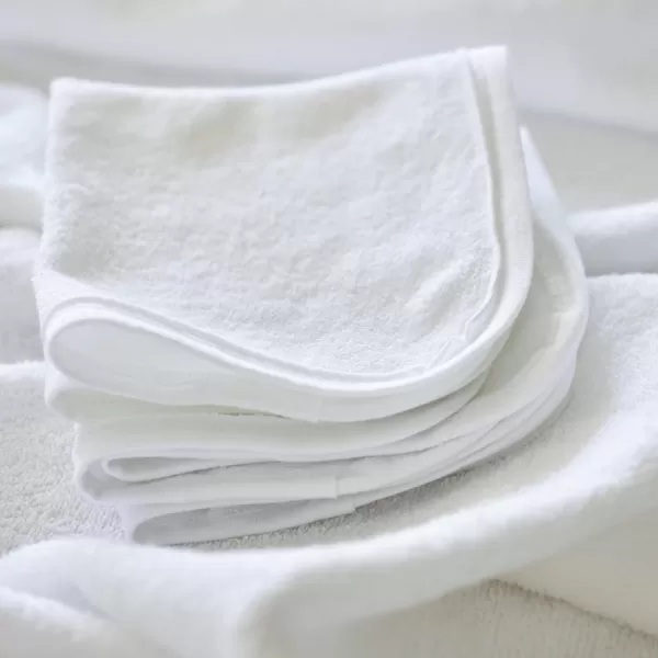 HonestBaby unisex baby Organic Cotton Washcloth MultiPack Winter Accessory Set 5pack Bright White One Size US5pack Pink