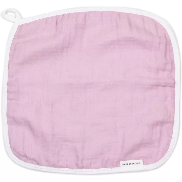 HonestBaby unisex baby Organic Cotton Washcloth MultiPack Winter Accessory Set 5pack Bright White One Size US5pack Rainbow Stripe