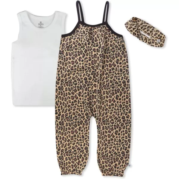HonestBaby Baby OnePiece Jumpsuit Organic Cotton Romper Coverall SetsCheetah