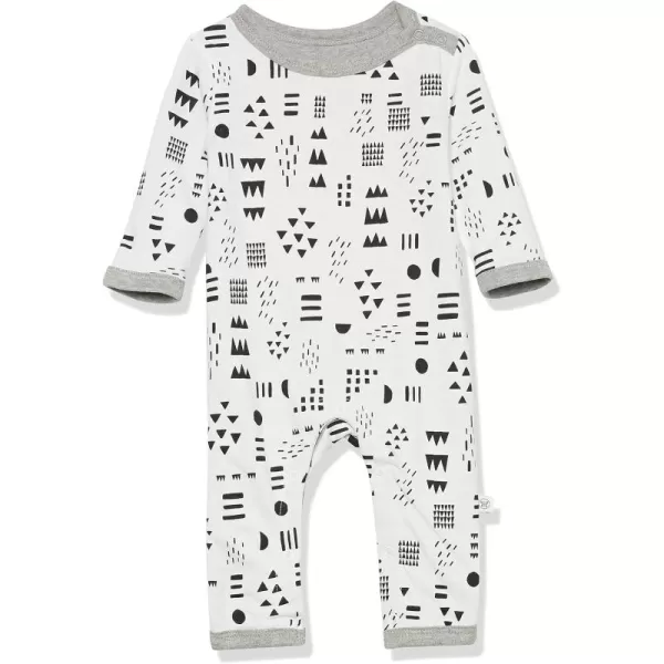 HonestBaby Baby OnePiece Jumpsuit Organic Cotton Romper Coverall SetsPattern Play Reversible Coverall