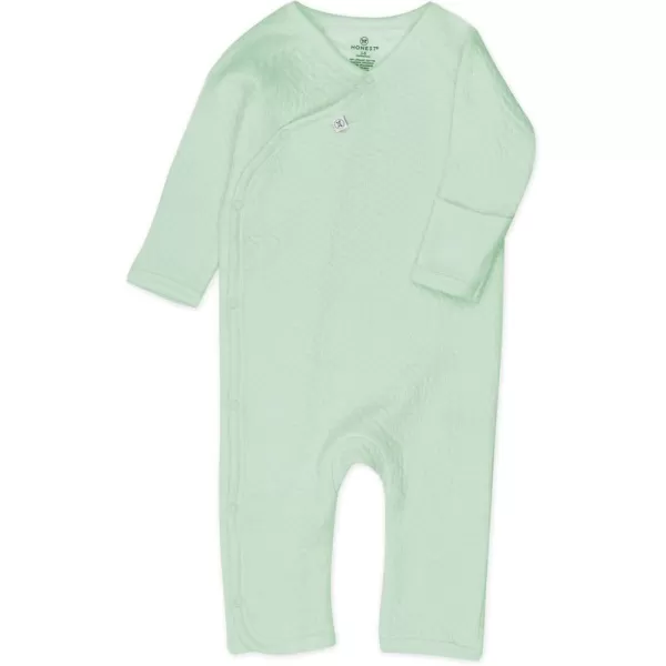 HonestBaby Baby OnePiece Jumpsuit Organic Cotton Romper Coverall SetsSage