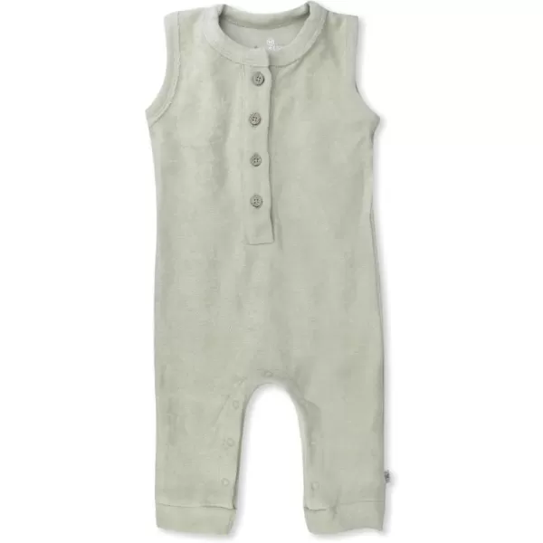 HonestBaby Baby OnePiece Jumpsuit Organic Cotton Romper Coverall SetsTan