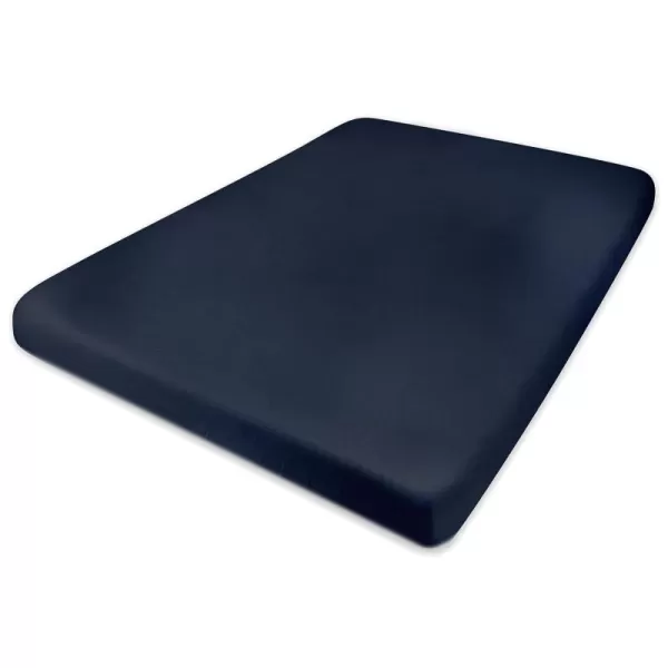 HonestBaby unisex baby 2Pack Organic Cotton Fitted Crib Sheets Wearable Blanket Bright White One SizeMini Crib Sheet  1 Pack  Dark Navy