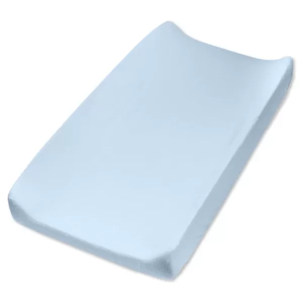 HonestBaby unisex baby Organic Cotton Changing Pad Cover and Toddler Sleepers Bright White One Size USKentucky Blue