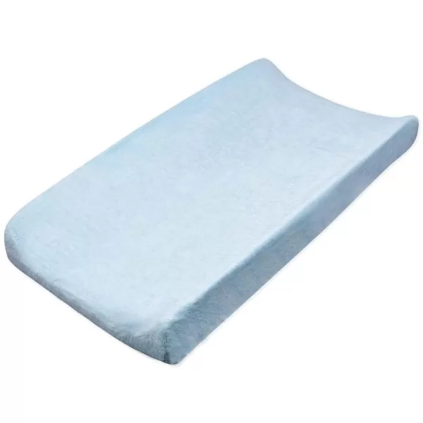 HonestBaby unisex baby Organic Cotton Changing Pad Cover and Toddler Sleepers Bright White One Size USLight Blue
