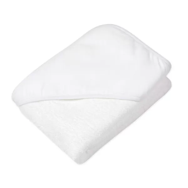 HonestBaby unisex baby 3Piece Organic Cotton Hooded Towel ampamp Washcloth Set Bandana Bright White One Size USBright White
