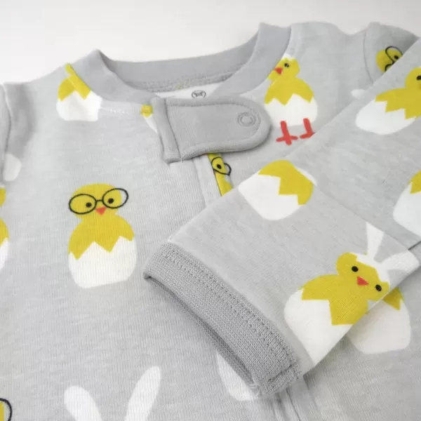 imageHonestBaby Baby Boys Sleep and Play Footed Pajamas OnePiece Sleeper Jumpsuit Zipfront Pjs Organic CottonHatched