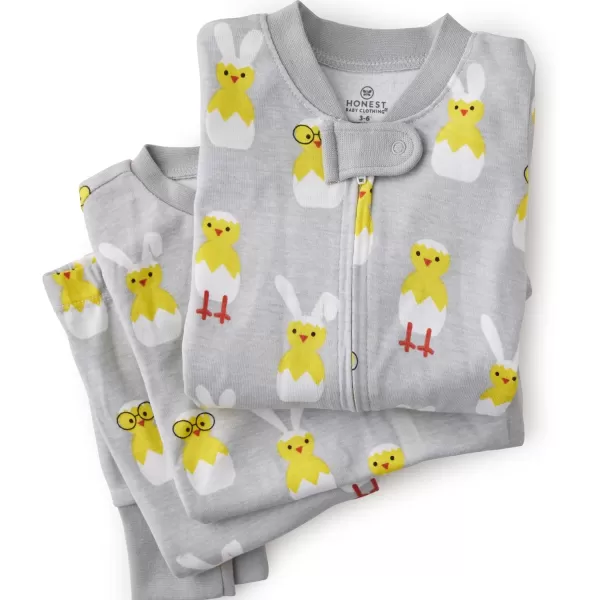 imageHonestBaby Baby Boys Sleep and Play Footed Pajamas OnePiece Sleeper Jumpsuit Zipfront Pjs Organic CottonHatched