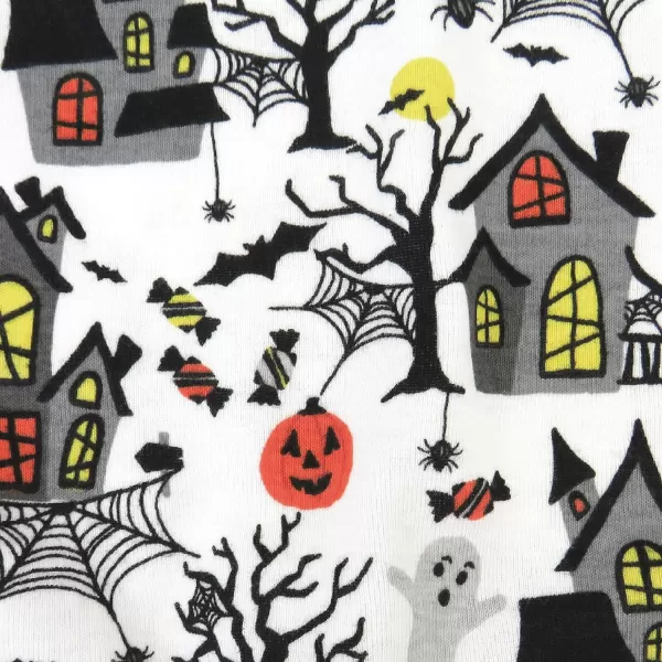 imageHonestBaby Baby Boys Sleep and Play Footed Pajamas OnePiece Sleeper Jumpsuit Zipfront Pjs Organic CottonHaunted House