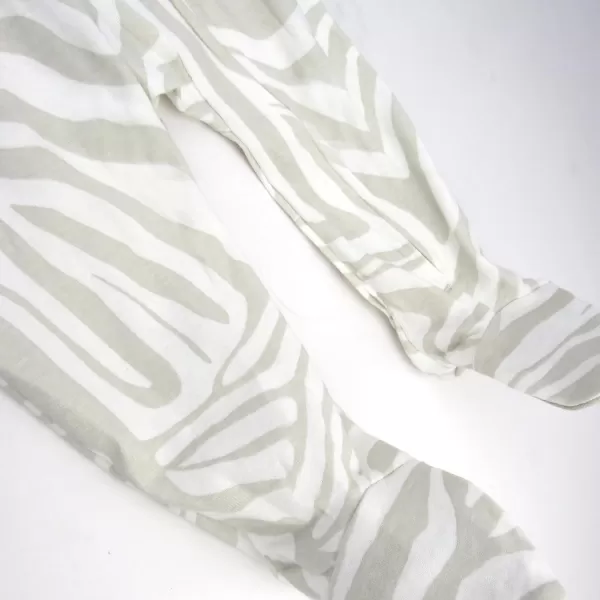 imageHonestBaby Baby Boys Sleep and Play Footed Pajamas OnePiece Sleeper Jumpsuit Zipfront Pjs Organic CottonLight Zanzibar Zebra