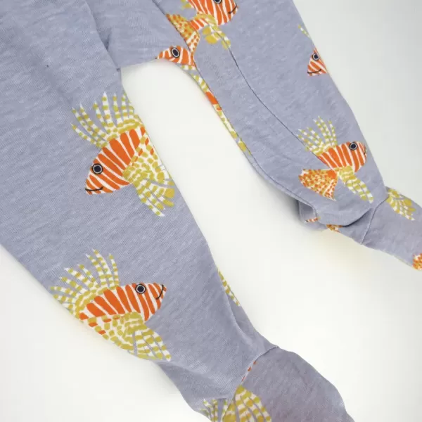 imageHonestBaby Baby Boys Sleep and Play Footed Pajamas OnePiece Sleeper Jumpsuit Zipfront Pjs Organic CottonLionfish