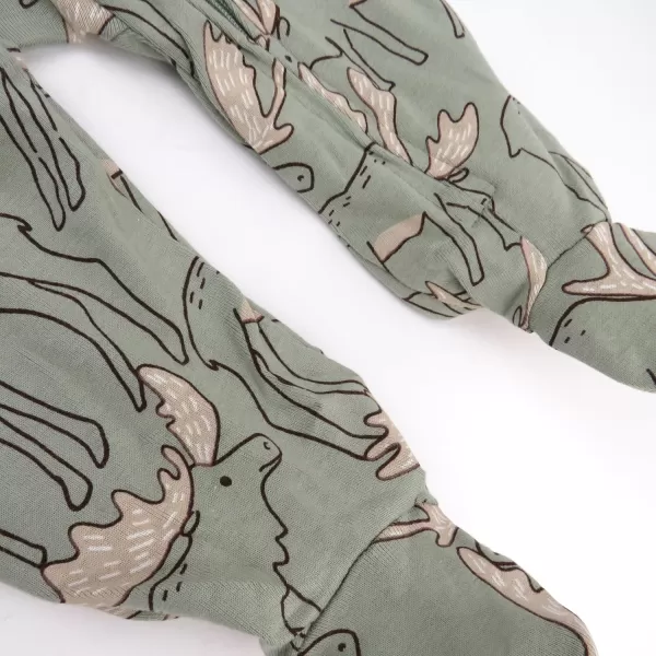 imageHonestBaby Baby Boys Sleep and Play Footed Pajamas OnePiece Sleeper Jumpsuit Zipfront Pjs Organic CottonMoose Mayhem