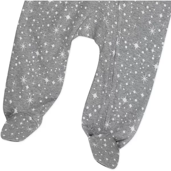 imageHonestBaby Baby Boys Sleep and Play Footed Pajamas OnePiece Sleeper Jumpsuit Zipfront Pjs Organic CottonTwinkle Star