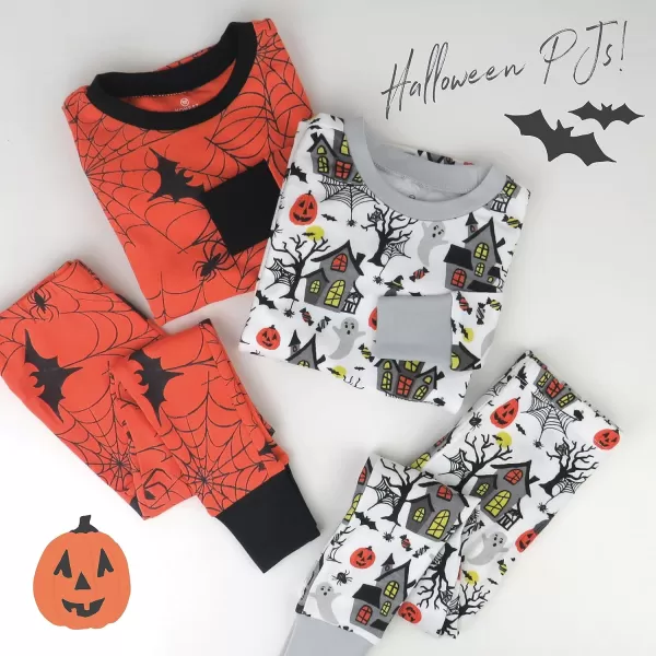 imageHonestBaby 2Piece Pajamas Sleepwear PJs 100 Organic Cotton for Infant Baby and Toddler Boys ampamp Girls UnisexBatty