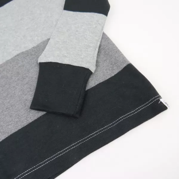 imageHonestBaby 2Piece Pajamas Sleepwear PJs 100 Organic Cotton for Infant Baby and Toddler Boys ampamp Girls UnisexBold Stripe Gray Ombre