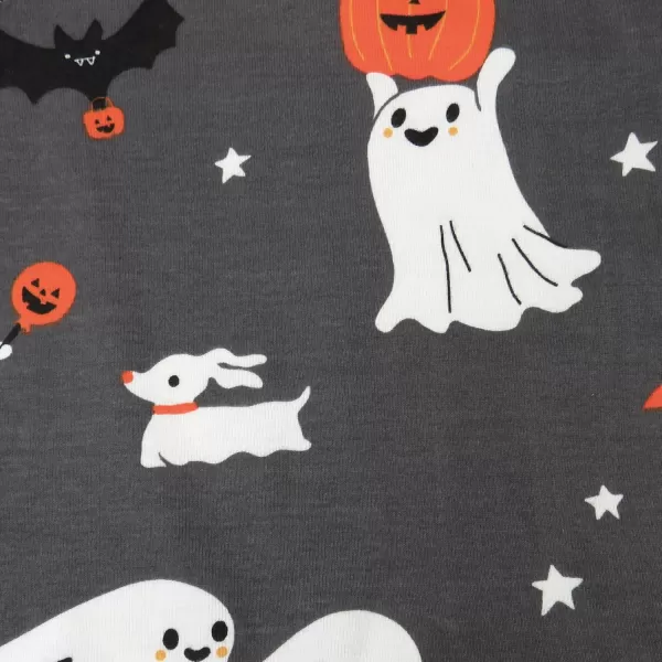 imageHonestBaby 2Piece Pajamas Sleepwear PJs 100 Organic Cotton for Infant Baby and Toddler Boys ampamp Girls UnisexGhost Party