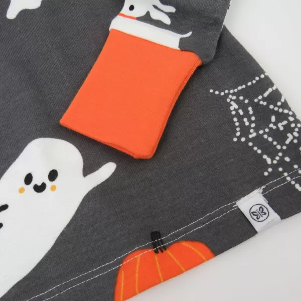 imageHonestBaby 2Piece Pajamas Sleepwear PJs 100 Organic Cotton for Infant Baby and Toddler Boys ampamp Girls UnisexGhost Party