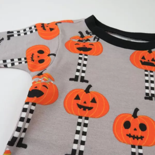 imageHonestBaby 2Piece Pajamas Sleepwear PJs 100 Organic Cotton for Infant Baby and Toddler Boys ampamp Girls UnisexPippi Long Pumpkin