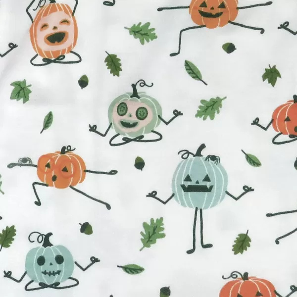 imageHonestBaby 2Piece Pajamas Sleepwear PJs 100 Organic Cotton for Infant Baby and Toddler Boys ampamp Girls UnisexPumpkin Posin