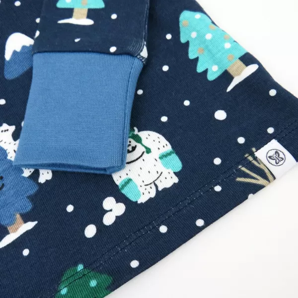 imageHonestBaby 2Piece Pajamas Sleepwear PJs 100 Organic Cotton for Infant Baby and Toddler Boys ampamp Girls UnisexSasquatch