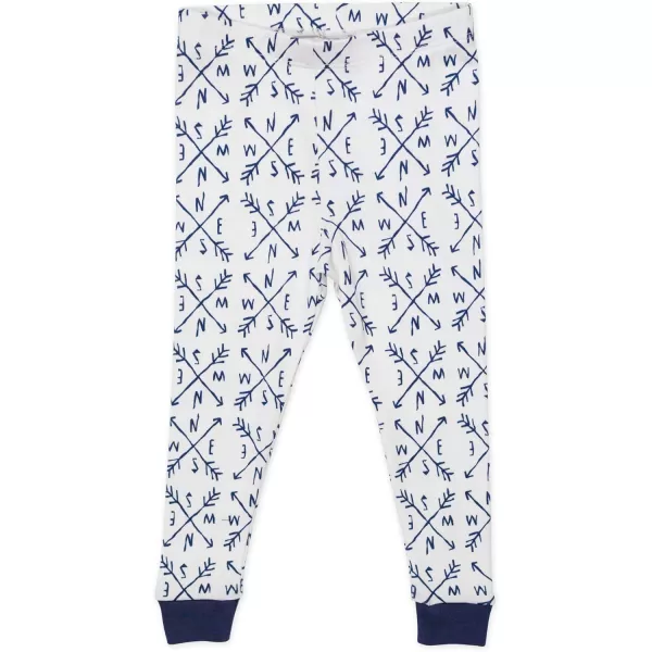 imageHonestBaby Baby Boys 2Piece Pajamas Sleepwear PJs 100 Organic Cotton for Infant Baby and Toddler Boy UnisexCompass
