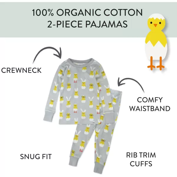 imageHonestBaby Baby Boys 2Piece Pajamas Sleepwear PJs 100 Organic Cotton for Infant Baby and Toddler Boy UnisexHatched