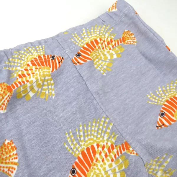 imageHonestBaby Baby Boys 2Piece Pajamas Sleepwear PJs 100 Organic Cotton for Infant Baby and Toddler Boy UnisexLionfish