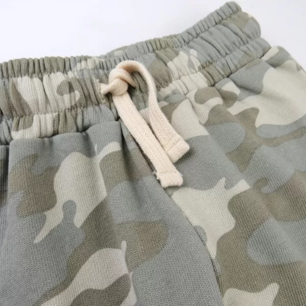 imageHonestBaby Multipack Pullover Hoodie Sweatshirt Jogger Sweatpant Sets Organic Cotton Baby Toddler Boys Girls UnisexSandstorm Camo