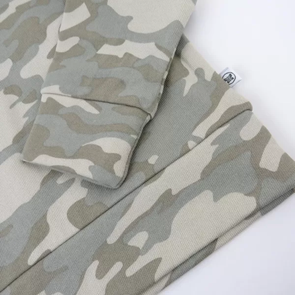 imageHonestBaby Multipack Pullover Hoodie Sweatshirt Jogger Sweatpant Sets Organic Cotton Baby Toddler Boys Girls UnisexSandstorm Camo