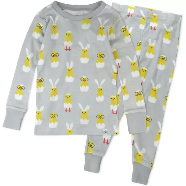 imageHonestBaby Baby Boys 2Piece Pajamas Sleepwear PJs 100 Organic Cotton for Infant Baby and Toddler Boy UnisexHatched