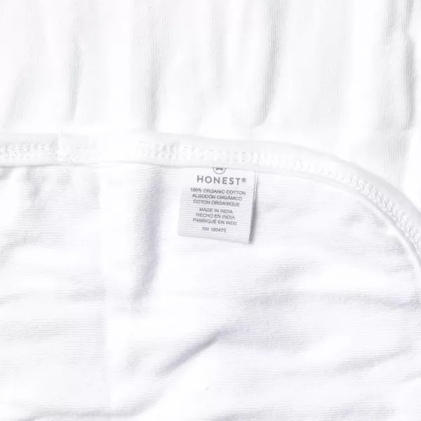 imageHonestBaby 10Pack Organic Cotton BabyTerry Wash Cloths Rainbow Blues One Size10pack Bright White
