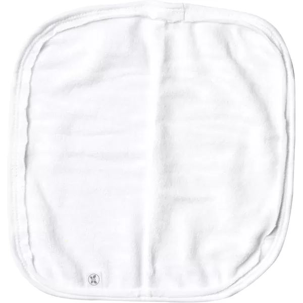 imageHonestBaby 10Pack Organic Cotton BabyTerry Wash Cloths Rainbow Blues One Size10pack Bright White
