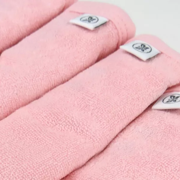 imageHonestBaby 10Pack Organic Cotton BabyTerry Wash Cloths Rainbow Blues One Size10pack Light Pink