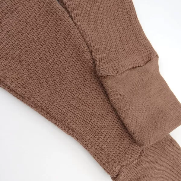 imageHonestBaby 2Piece Pajamas Sleepwear PJs 100 Organic Cotton for Infant Baby and Toddler BoyBrown