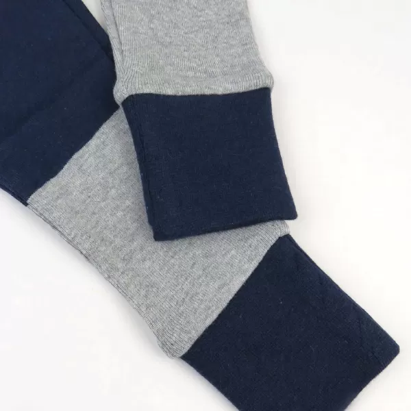 imageHonestBaby 2Piece Pajamas Sleepwear PJs 100 Organic Cotton for Infant Baby and Toddler BoyJumbo Stripe Navy