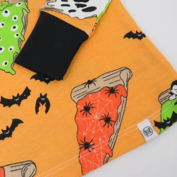 imageHonestBaby 2Piece Pajamas Sleepwear PJs 100 Organic Cotton for Infant Baby and Toddler BoyOoey Gooey Pizza