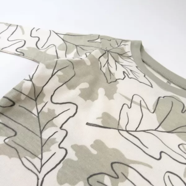 imageHonestBaby 2Piece Pajamas Sleepwear PJs 100 Organic Cotton for Infant Baby and Toddler BoyPaw Leaves