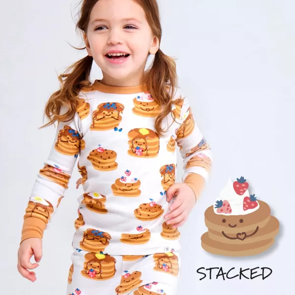 imageHonestBaby 2Piece Pajamas Sleepwear PJs 100 Organic Cotton for Infant Baby and Toddler BoyStacked