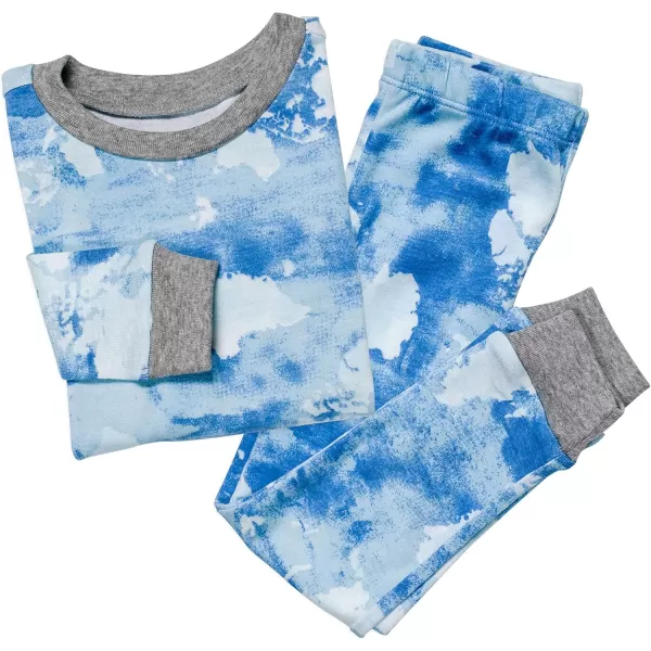 imageHonestBaby 2Piece Pajamas Sleepwear PJs 100 Organic Cotton for Infant Baby and Toddler BoyWatercolor World