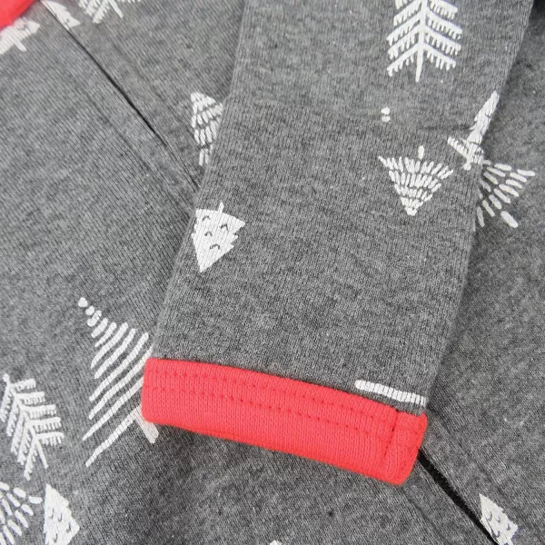 imageHonestBaby Baby 2Pack Holiday Sleep and Play Footed Holiday Pajamas Onepiece Sleeper Zipfront Organic Cotton PjsPenguin Party
