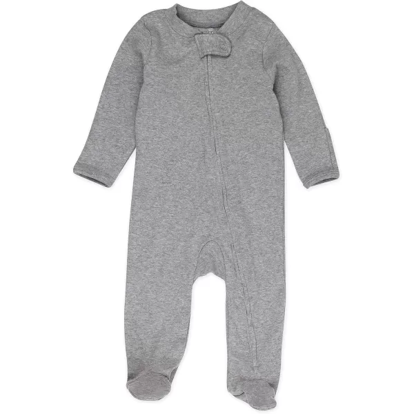 imageHonestBaby Baby 2Pack Sleep and Play Footed Pajamas Onepiece Sleeper Jumpsuit Zipfront Pjs Organic CottonPattern Play